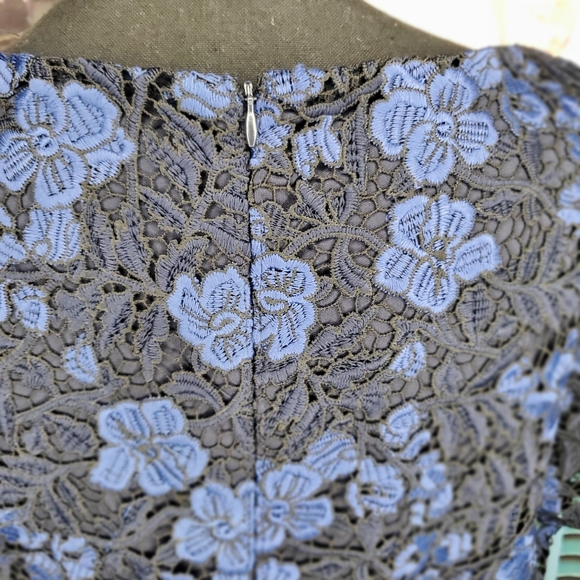 Ralph Lauren Embroidered Petal Sleeve V-Neck Knee Length Sheath Dress - NWT - Picture 11 of 12